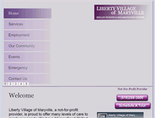 Tablet Screenshot of libertyvillageofmaryville.com